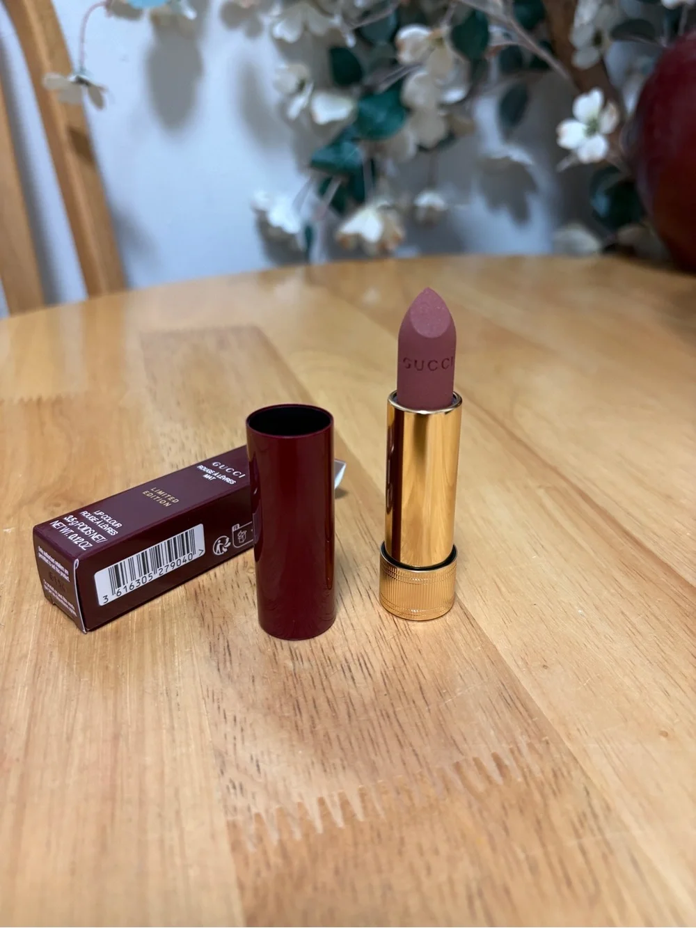 Gucci Limited Edition Lip Colour AMANDA DUSK 128 Full Sz, BNIB, Authentic, $50